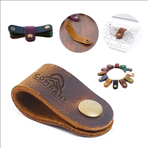 Handmade Practical Buckle Storage Genuine Leather Hub